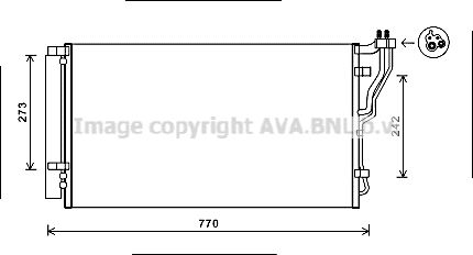 AVA QUALITY COOLING Lauhdutin, ilmastointilaite HYA5246D